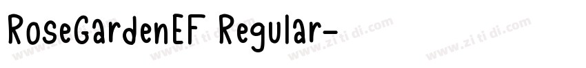 RoseGardenEF Regular字体转换